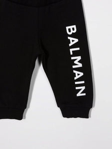 Balmain Kids Pantaloni baby sportivi con stampa