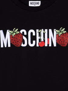 Moschino Kids Abito modello T-shirt con stampa