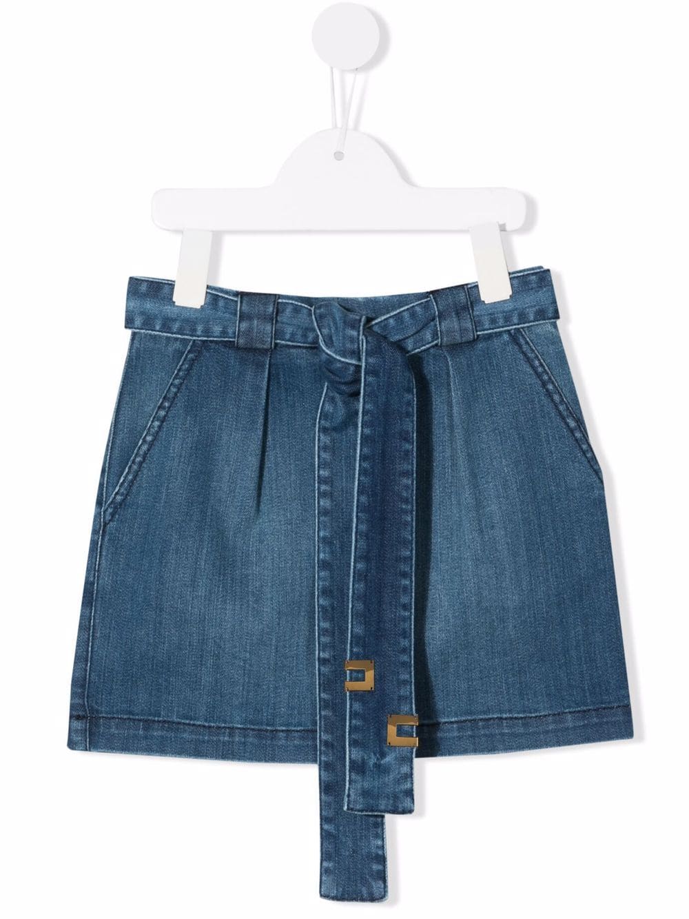 Elisabetta Franchi La Mia Bambina Gonna denim con cintura