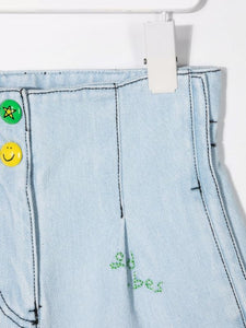 Philosophy Di Lorenzo Serafini Kids Shorts denim con ricamo