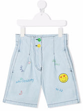 Carica l&#39;immagine nel visualizzatore di Gallery, Philosophy Di Lorenzo Serafini Kids Shorts denim con ricamo
