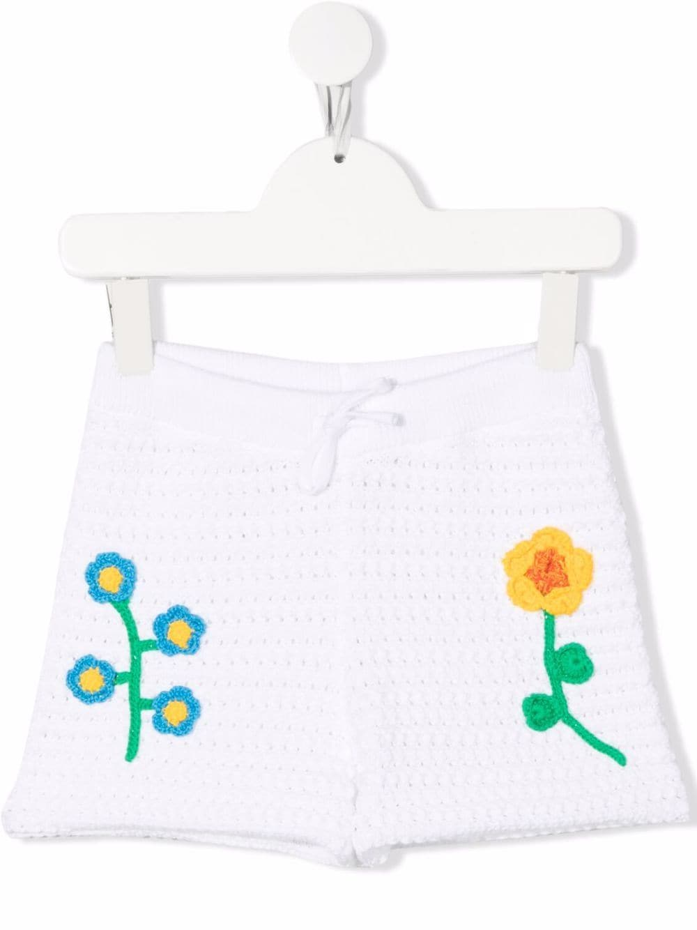 Stella McCartney Kids shorts con ricamo floreale