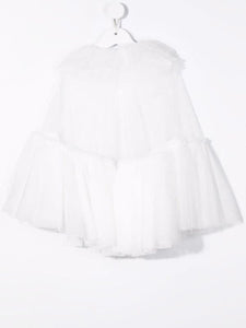 Douuod Kids ruffled tulle cape