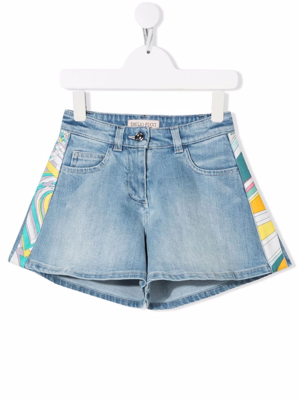 Emilio Pucci Junior Shorts sportivi con dettaglio a righe