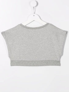 Douuod Kids Top crop con stampa