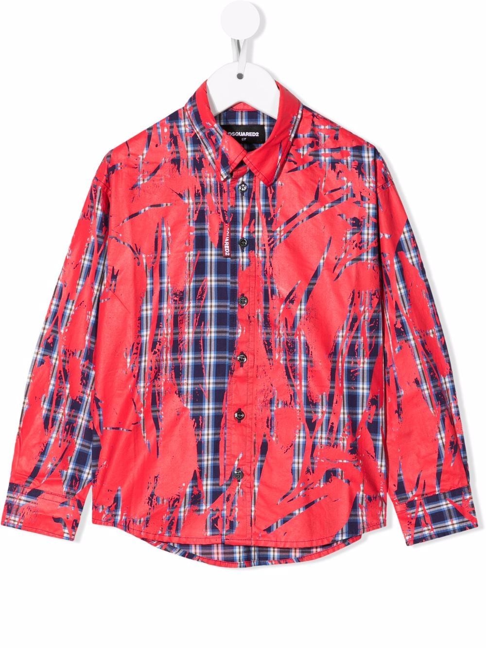 Dsquared2 Kids Camicia con effetto vernice