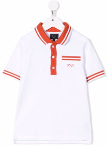 Fay Kids Polo con dettaglio a righe