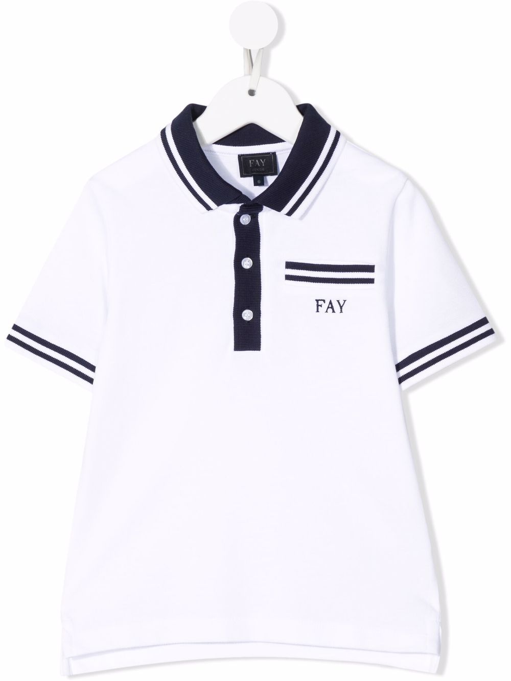 Fay Kids Polo con righe a contrasto