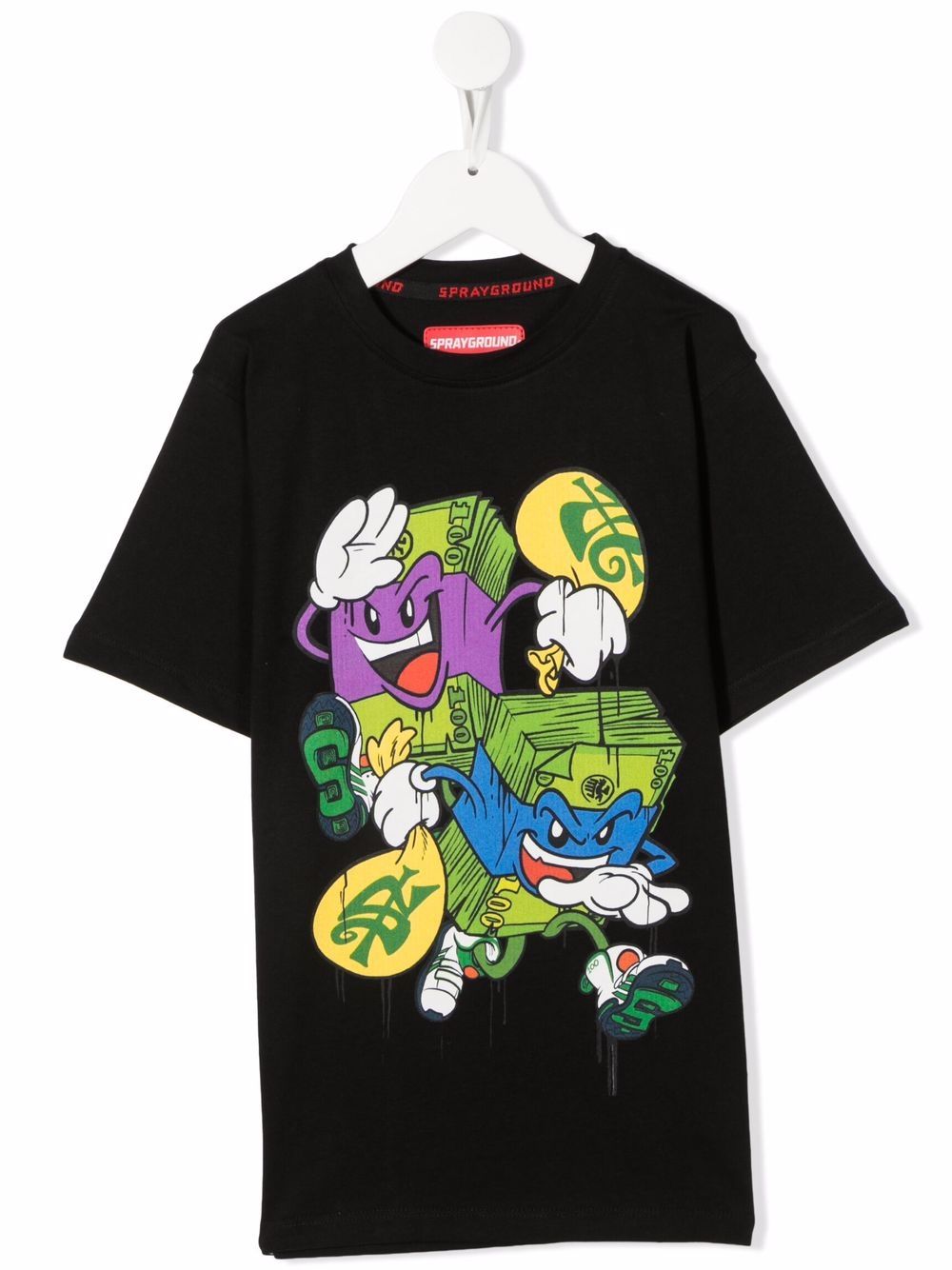 sprayground kid graphic-print cotton T-shirt