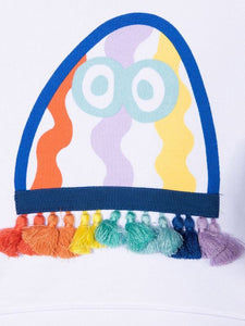 Stella McCartney Kids fringe-detail long-sleeve sweatshirt