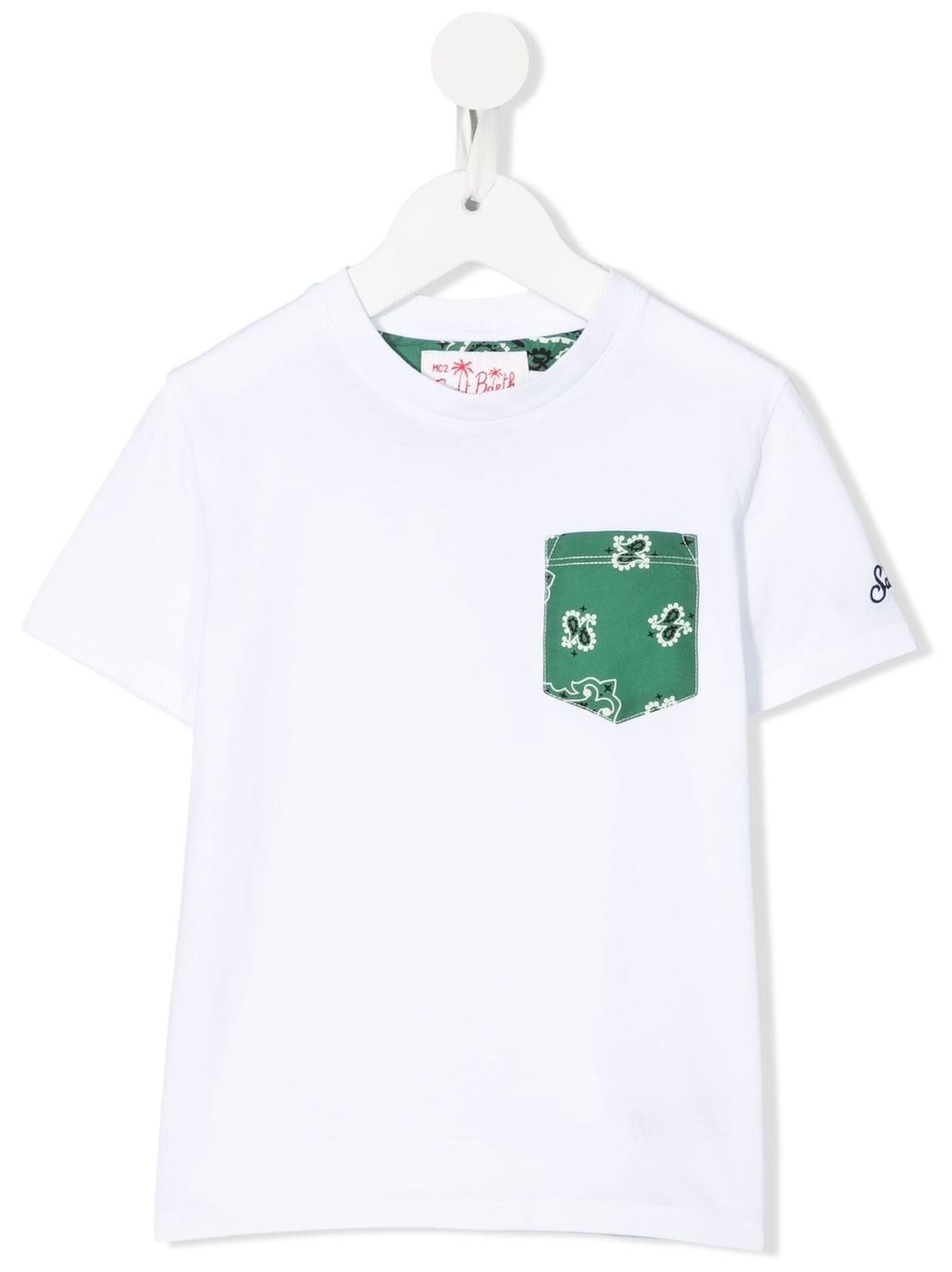 MC2 Saint Barth Kids T-shirt con taschino sul petto