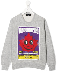 Dsquared2 Kids Felpa con stampa