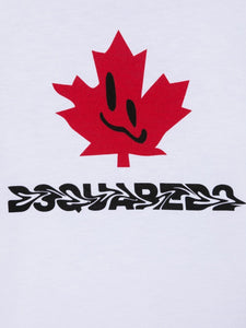 Dsquared2 Kids T-shirt a maniche lunghe con stampa