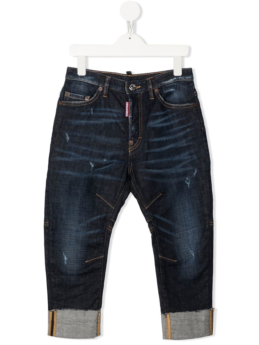 Dsquared2 Kids Jeans con risvolto