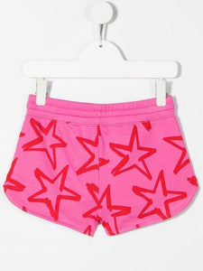 Stella McCartney Kids star-print organic cotton shorts