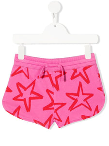 Stella McCartney Kids star-print organic cotton shorts