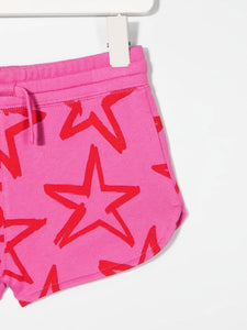 Stella McCartney Kids star-print organic cotton shorts