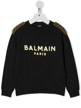 Carica l&#39;immagine nel visualizzatore di Gallery, Balmain Kids Maglione con stampa ad
