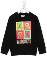 Carica l&#39;immagine nel visualizzatore di Gallery, Moschino Kids Felpa con stampa Teddy Bear
