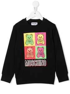 Moschino Kids Felpa con stampa Teddy Bear