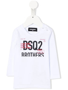 Dsquared2 Kids T-shirt a maniche lunghe con stampa