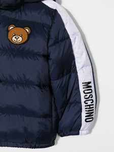 Moschino Kids Piumino con logo Teddy Bear