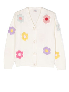 Gcds Kids Cardigan a fiori