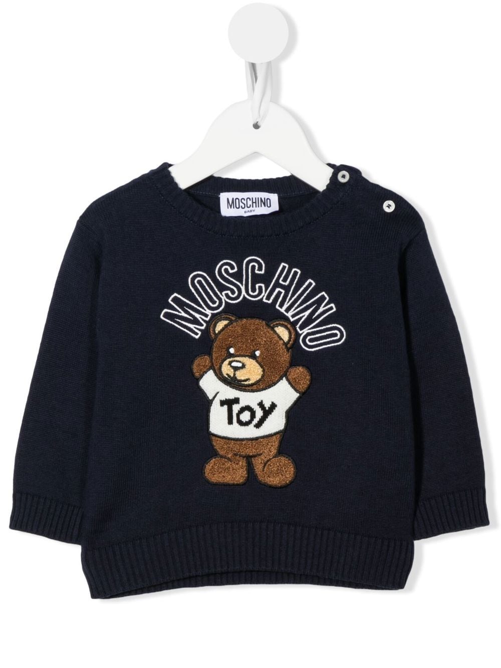 Moschino Kids Maglione con ricamo