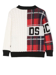 Gcds Kids Maglione tartan