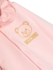 Moschino Kids embroidered-logo ruffle-trim pyjamas