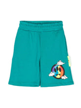 Carica l&#39;immagine nel visualizzatore di Gallery, Barrow kids logo-print cotton shorts
