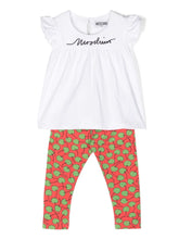 Carica l&#39;immagine nel visualizzatore di Gallery, Moschino Kids Set top e pantaloni con ricamo
