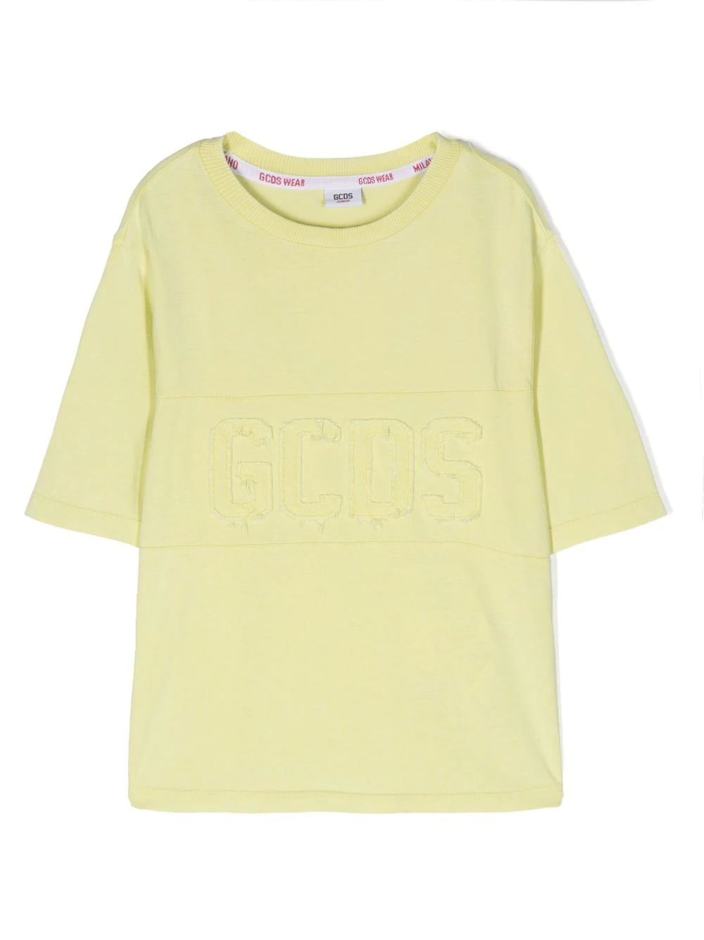 Gcds Kids logo-patch short-sleeved T-shirt