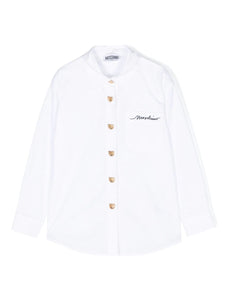 Moschino Kids Camicia con ricamo