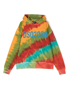 Dsquared2 Kids Felpa con fantasia tie-dye