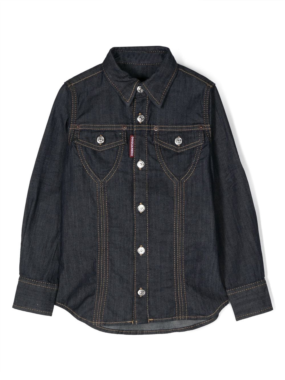 Dsquared2 Kids Camicia denim a maniche lunghe