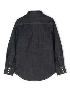 Dsquared2 Kids Camicia denim a maniche lunghe