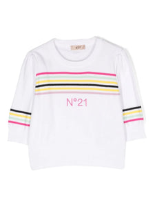 Nº21 Kids maglione con ricamo