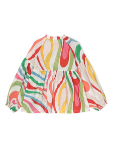 PUCCI Junior camicia a fantasia