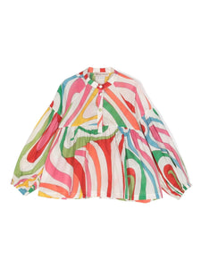 PUCCI Junior camicia a fantasia