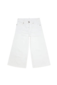 Dsquared2 kids jeans bianco white bull