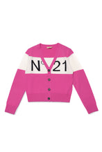 Carica l&#39;immagine nel visualizzatore di Gallery, N°21 Kids cardigan rosa iconico 2020
