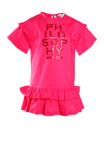 Philosophy kids dress pink