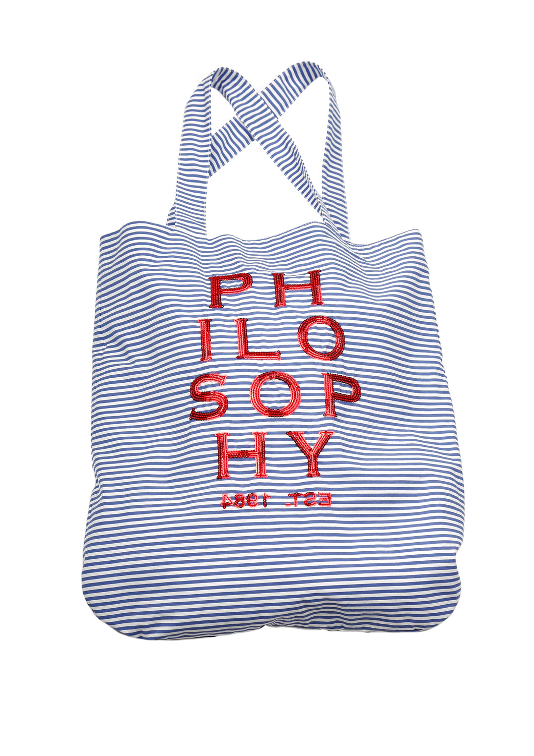 Philosophy Di Lorenzo Serafini Kids Borsa a spalla con logo di paillettes