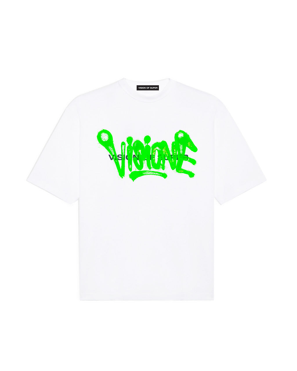 Vision of Super t-shirt spray logo green