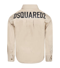 Carica l&#39;immagine nel visualizzatore di Gallery, DSQUARED2 Camicia beige per bambino con logo
