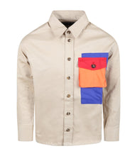 Carica l&#39;immagine nel visualizzatore di Gallery, DSQUARED2 Camicia beige per bambino con logo
