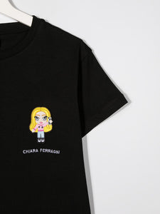 Chiara Ferragni Kids T-shirt con ricamo