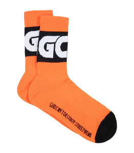 GCDS KIDS Calze arancioni fluo