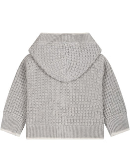 Moschino Kids cardigan grigio neonato